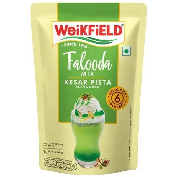 Weikfield Falooda Mix 200gm - Kesar Pista Flavour