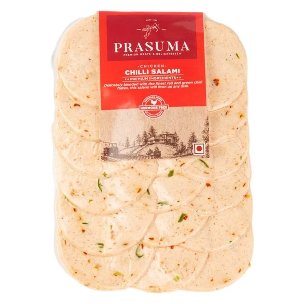 Prasuma Chicken Chilli Salami Sliced 200g