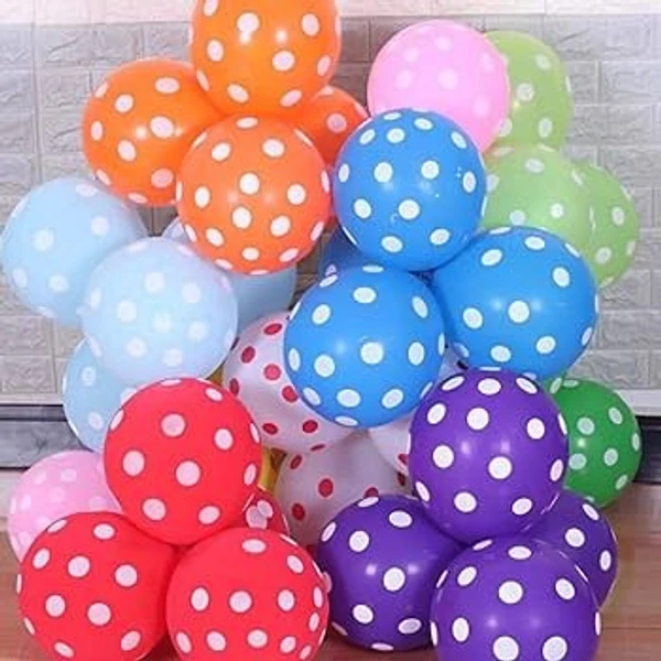 Balloons Multicolor Dotted 50pc