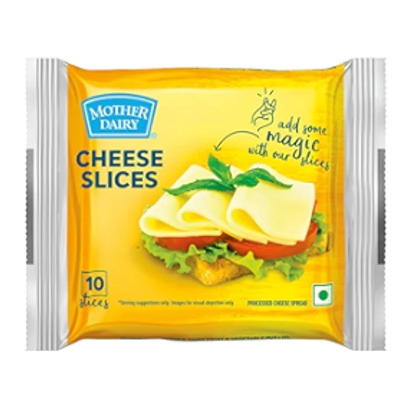 Mother Dairy Cheese Slices 200g (10 Slices)