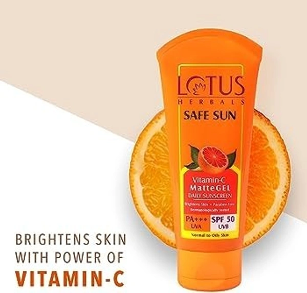 Lotus SPF 50 Vitamin C Matte Gel Sunscreen 50g