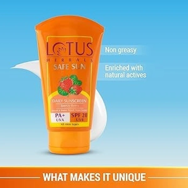 Lotus Sunscreen Cream SPF 20 UVB 50g