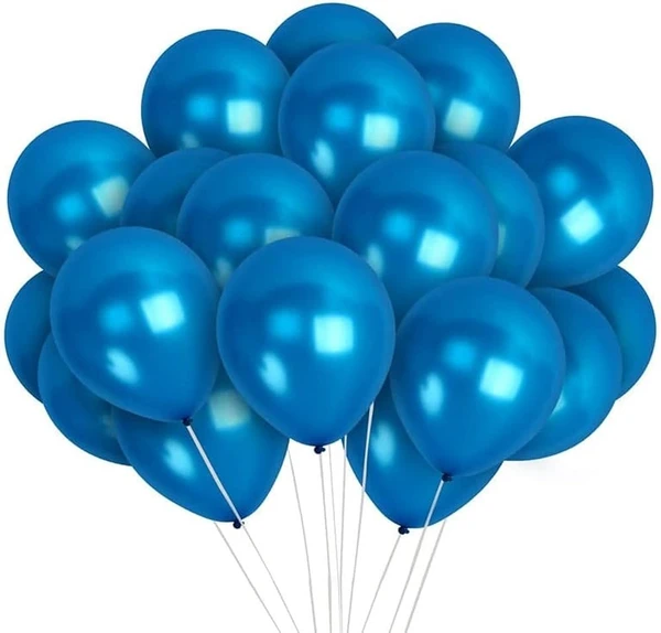 Balloons Single Color 50pc - Blue
