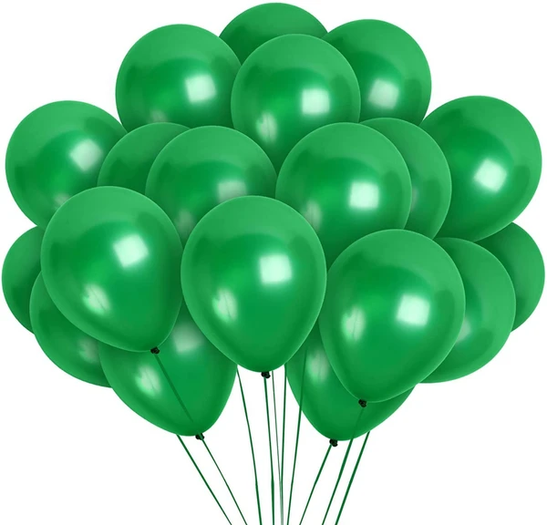 Balloons Single Color 50pc - Green