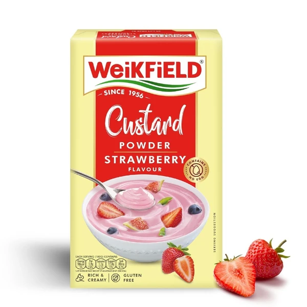 Weikfield Strawberry Custard Powder 100g