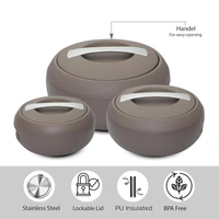 Jaypee Gourmet Twin Set of 3 Casseroles (1000ml + 1500ml + 2000ml)