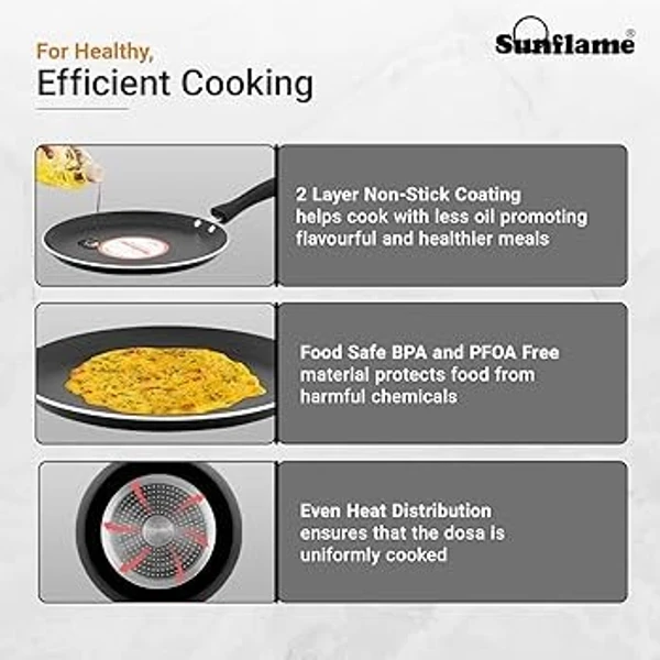 Sun Flame Non Stick Dosa Tawa 300mm 