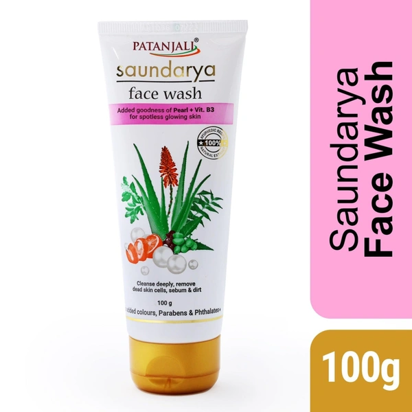 Patanjali Saundarya Face Wash - 100g