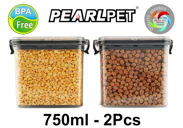 Pearlpet Click & Seal Conatiners 700ml (Set of 2)