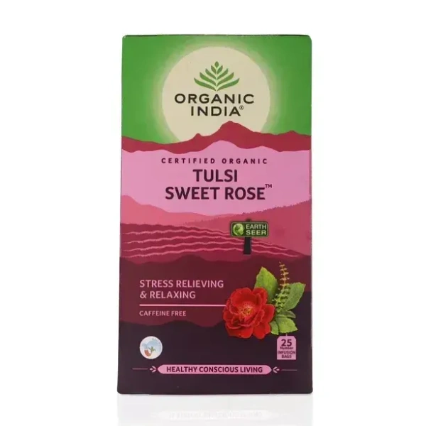 Organic India Tulsi Sweet Rose 25 Bags
