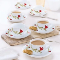 Larah Flare Cup Saucer Set ( 6 Cups + 6 Saucers )