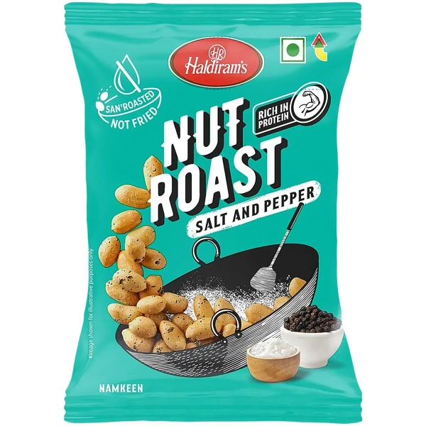 Haldirams Salt & Pepper Roasted Peanuts 140g