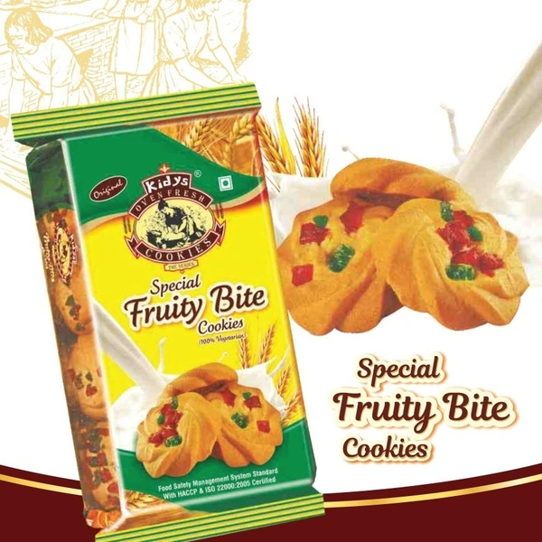 リッツ ポッキー スクイーズ Kidys Fruity Bite Cookies 200g