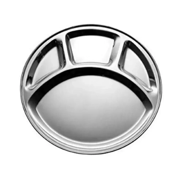 Steel Bhojan Thal Round for Kanjak (Single)