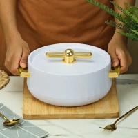 Selvel Elegance Casserole - White, 2700ml