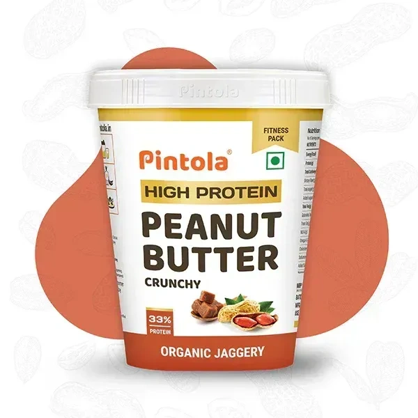 Pintola High Protein Organic Jaggery Peanut Butter 510g