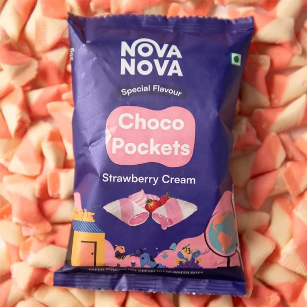Nova Nova Choco Pockets Strawberry 20g