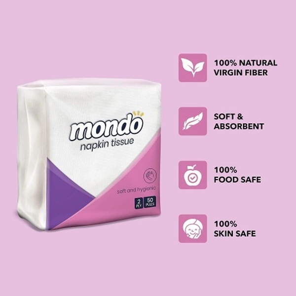 Mondo Tissue Paper 2ply 50 Pulls	