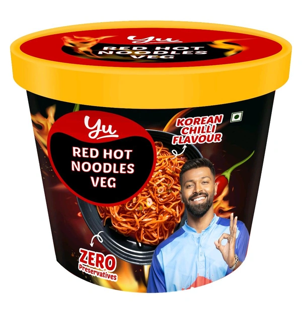Yu Red Hot Veg Cup Noodles 80gm