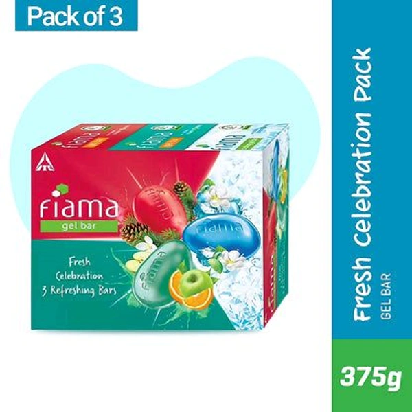 Fiama Gel Bar 3x125gm