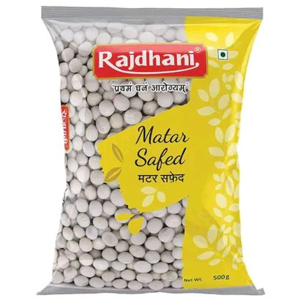 Rajdhani Matar Safed 500gm