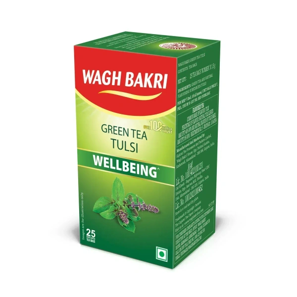 Wagh Bakri Tulsi Green Tea 25 Bags