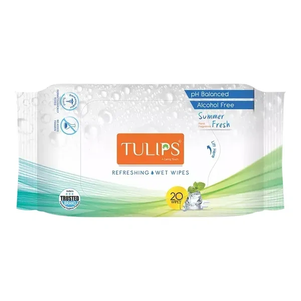 Tulips Wet Wipes 20N - Summer Fresh