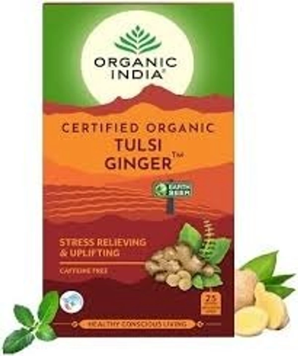 Organic India Tulsi Ginger Tea 25 Bags