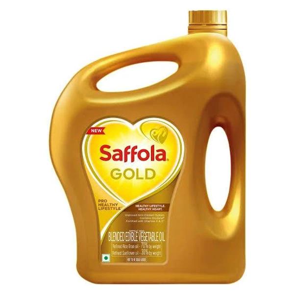 Saffola Gold 5lt + 1lt Pouch Free