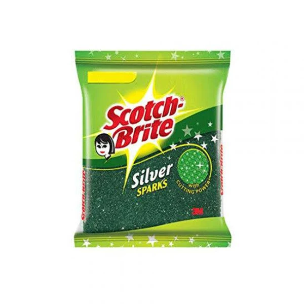 Scotch Brite Silver Sparks (7cm x 7.5 cm) - 1 scrub