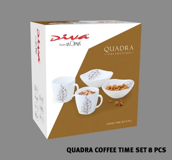 Diva Quadra Coffee Time Set 8pc Set
