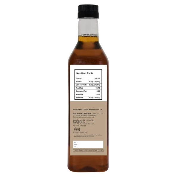 White Sesame Oil - 1Ltr