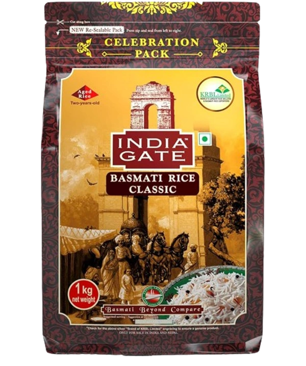 Indiagate Basmati Clasics Rice 1kg