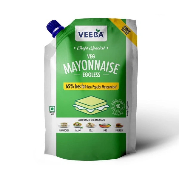 Veeba Veg Eggless Mayo Spread  - 1l