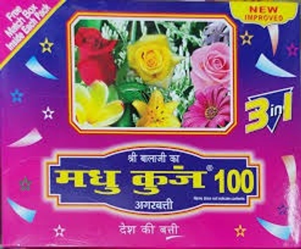 MADHUKUNJ 100 BOX - 360GM BOX, Electric Violet