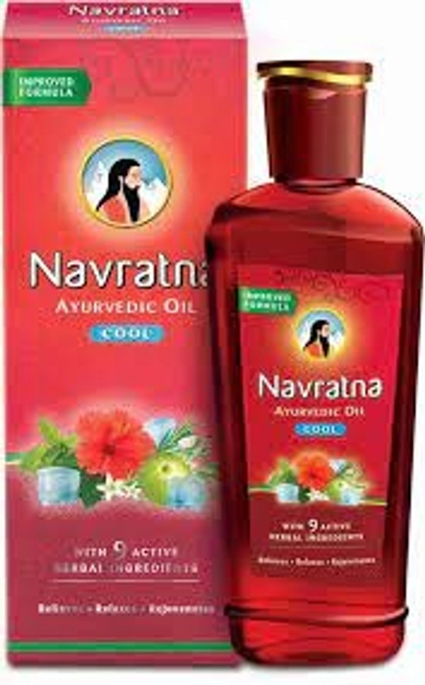 NAVRATNA AYURVEDIC OIL - 50 ML, Red