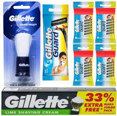 SHAVING CREAME ,BRUSH AND BLADE