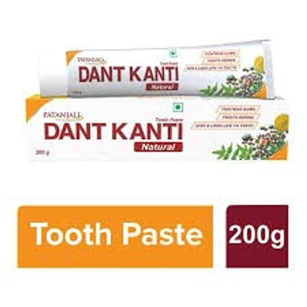PATTANJALI  TOOTH PASTE - 200 GM, Gold