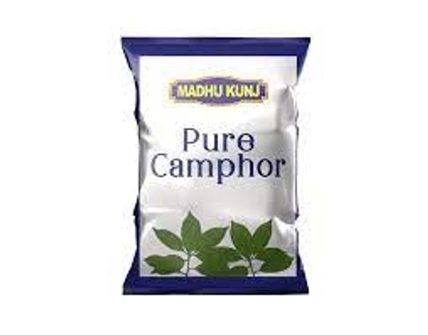 MADHUKUNJA PURE CAMPHOR - 10 TABLET, WHITE