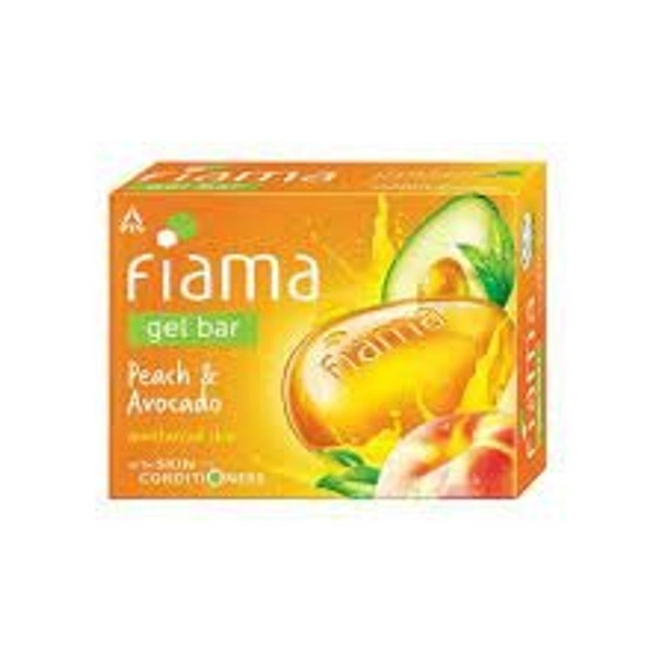 FIAMA PEACH AND AVOCADA BATHING  GELBAR - 75 GM, Gold