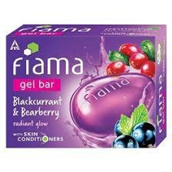 FIAMA BLACKCURRANT AND BEARBERRY  BATHING GEL BAR - 75 GM, Electric Violet