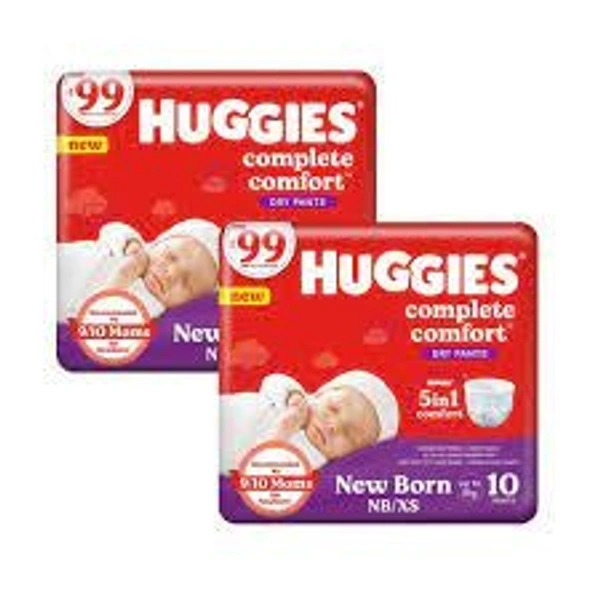 HUGGIES AND PAMPERS 99 PACK OF 10 FOR NEW BORN - NEW BORN PACK OF 10, Green