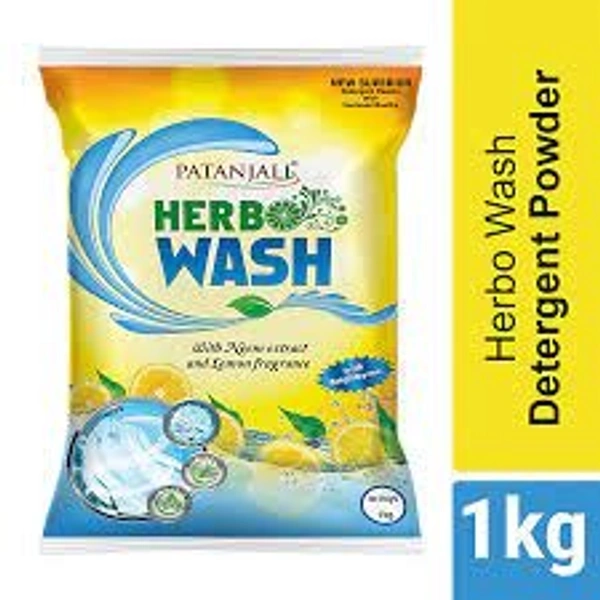 PATANJALI HARBAL WASH 1 KG  POWDER - 1 KG, YELLOW
