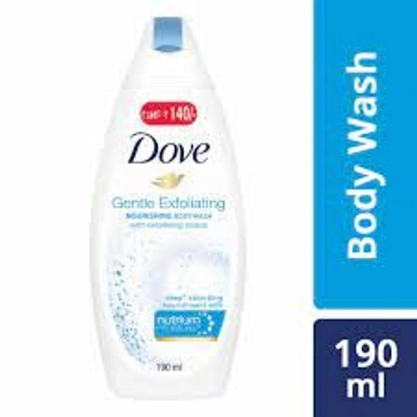 DOVE  GENTLE EXFOLIATING BODY WASH 250 ML - 250 ML, WHITE