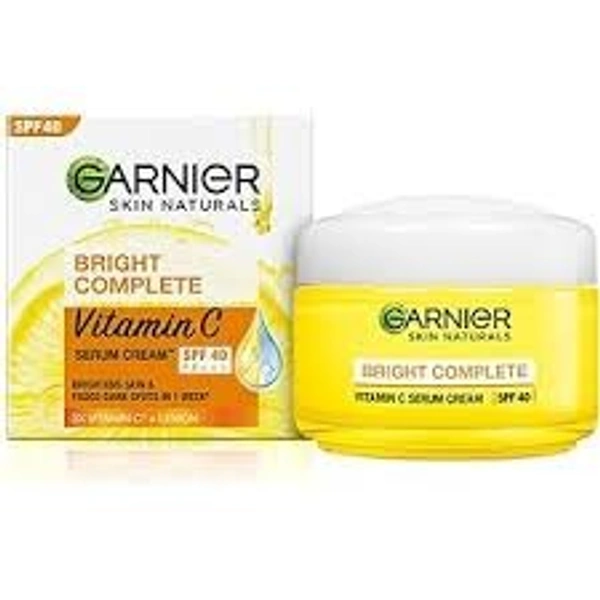 GARNIER BRIGHT COMPLET SERUM  23 GM CREAM - 23 GM, YELLOW