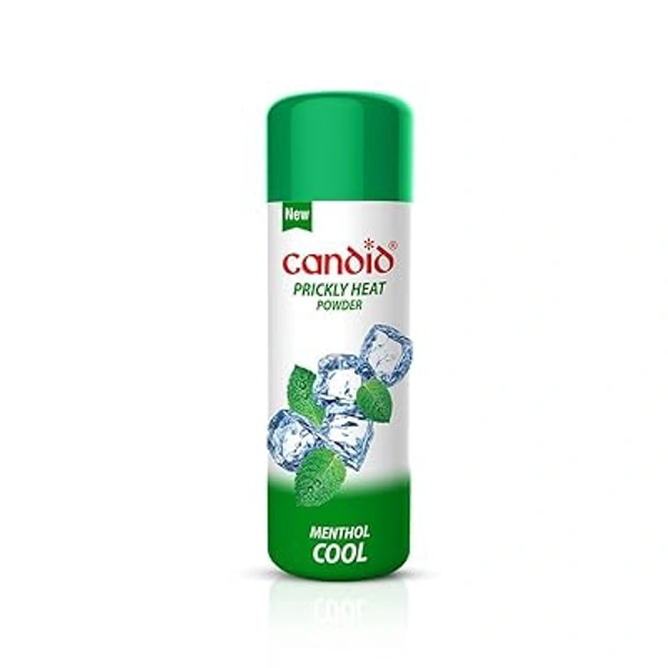 CANDID PRICKLY HEAT POWDE MENTHOL COOL - 120 GM, WHITE