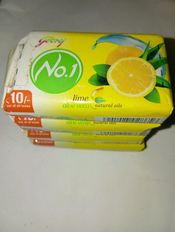GODREJ NO1 SOAP SET OF 4 - Yellow, 47GM*4=188GM