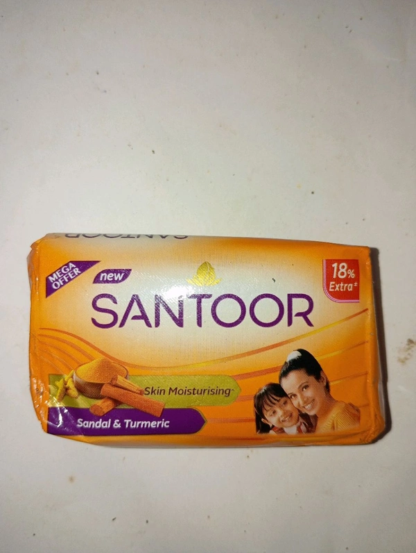 SANTOOR SANDAL SOAP 52 GM - Brown