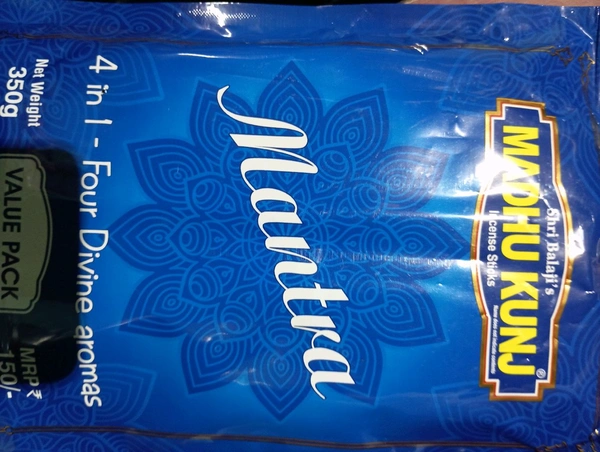 MADHUKUNJ  MANTRA 350GM JIPPER PACK - Blue