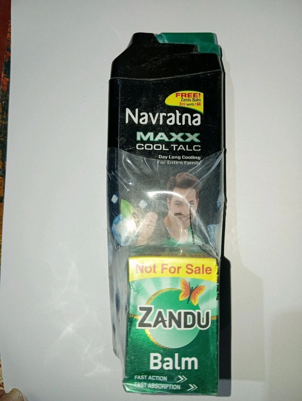 NAVRATNA MAXX COOL TALC FREE ZHANDUBAM - Black, 100GM